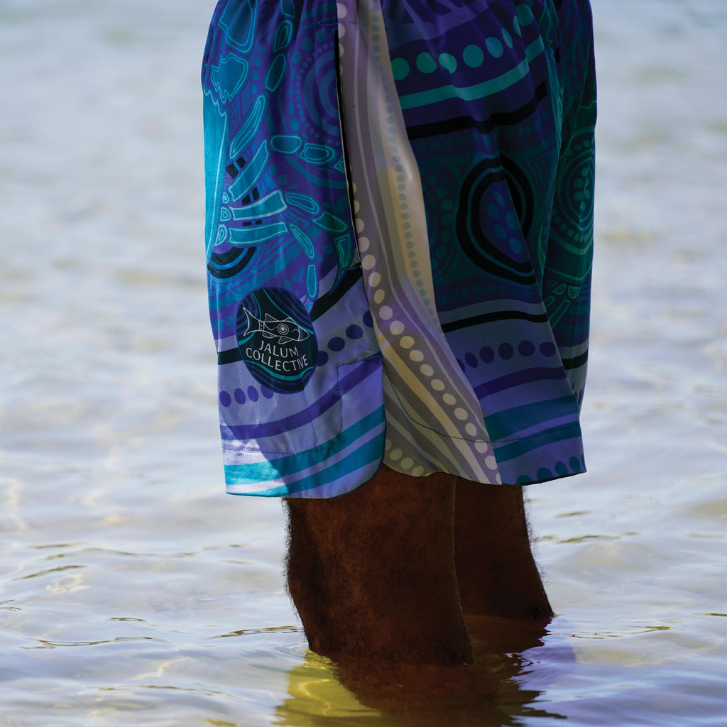 'Saltwater Dreaming' Men's WaterShorts