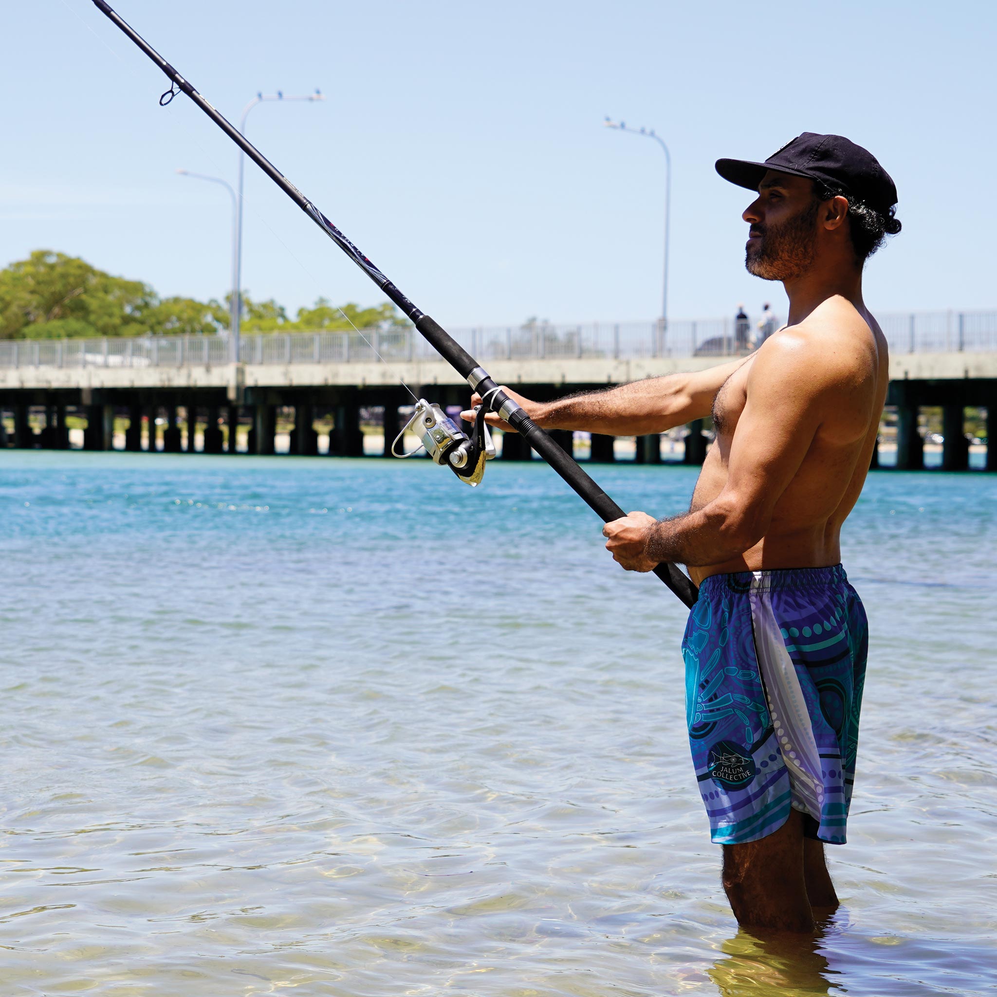 'Saltwater Dreaming' Men's WaterShorts