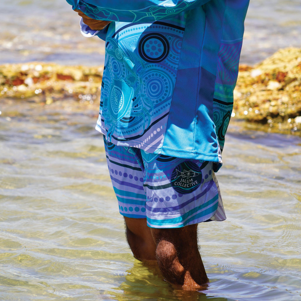 'Saltwater Dreaming' Men's WaterShorts