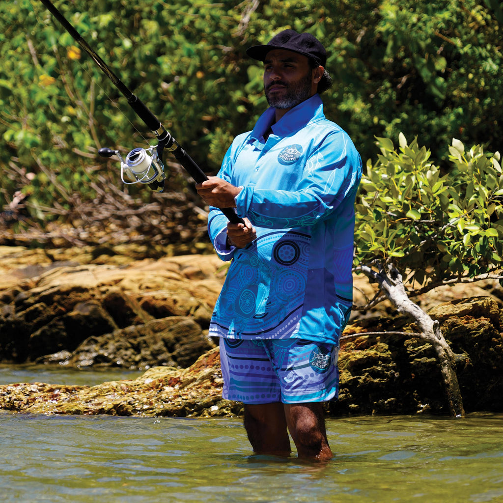 'Saltwater Dreaming' Men's WaterShorts